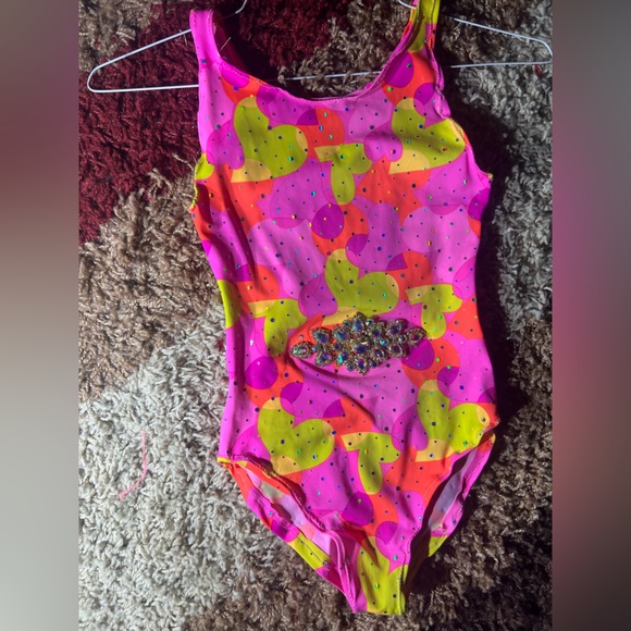 FANCY BY FRANCESCA WATSON HANDMADE GIRLS SWIMSUIT SIZE 6/7 sample sale - Picture 2 of 2